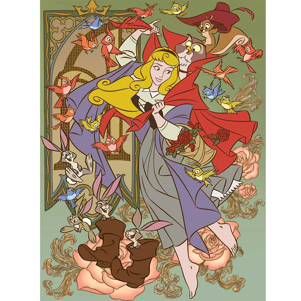 Sleeping Beauty - Full Round Drill Diamond Painting 30*40CM