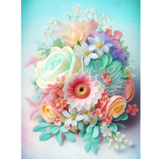 Bouquet - Full Round Drill Diamond Painting 30*40CM