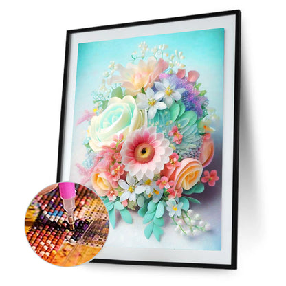 Bouquet - Full Round Drill Diamond Painting 30*40CM