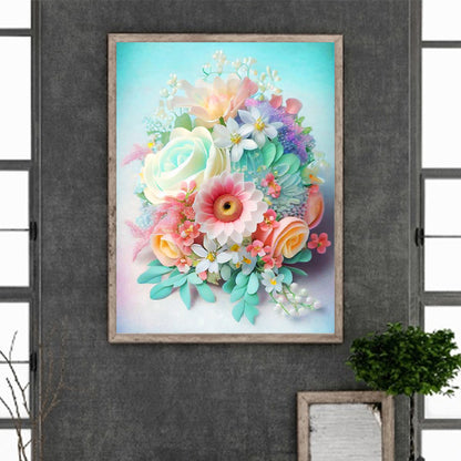 Bouquet - Full Round Drill Diamond Painting 30*40CM
