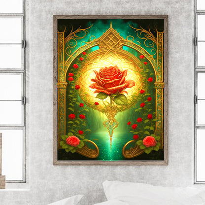 Sanctuary Rose - Full Round Drill Diamond Painting 30*40CM