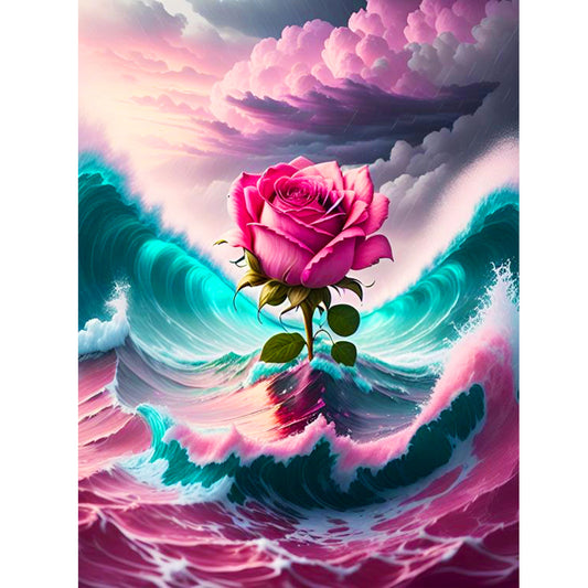 Sea Roses - Full Round Drill Diamond Painting 30*40CM