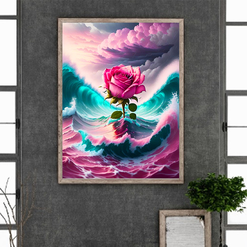 Sea Roses - Full Round Drill Diamond Painting 30*40CM