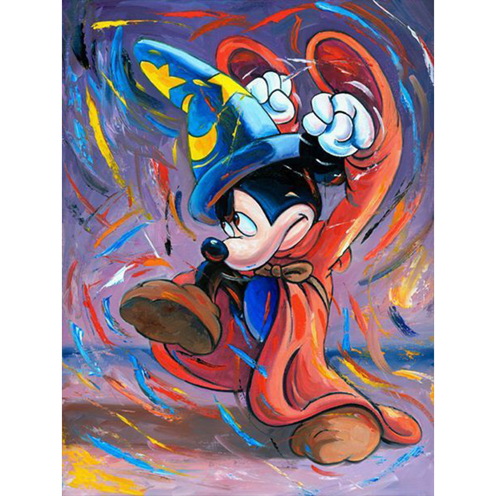 Wizard Mickey Mouse - Full Round Drill Diamond Painting 30*40CM