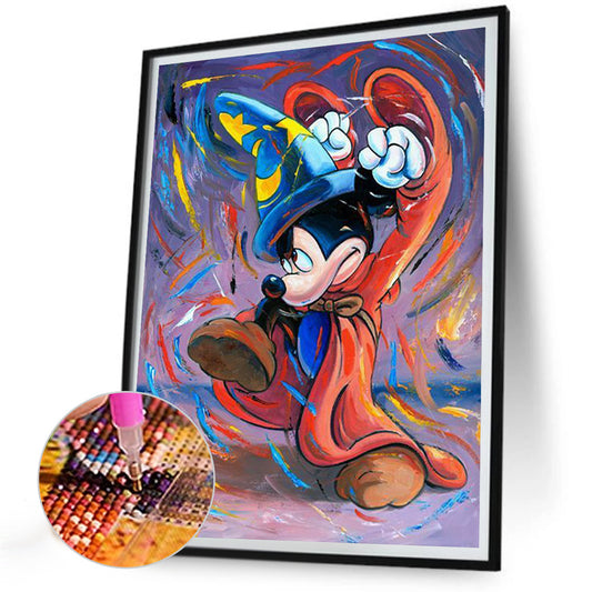 Wizard Mickey Mouse - Full Round Drill Diamond Painting 30*40CM