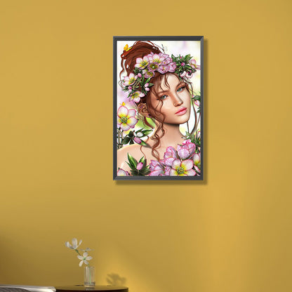 Flower Fairy - Full Round Drill Diamond Painting 30*50CM