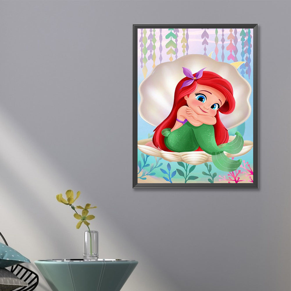 Mermaid Princess - Full Round Drill Diamond Painting 40*60CM