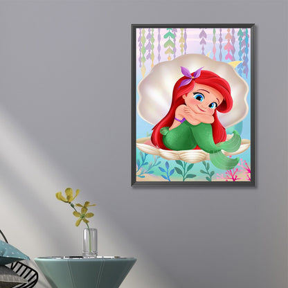 Mermaid Princess - Full Round Drill Diamond Painting 40*60CM