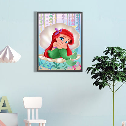 Mermaid Princess - Full Round Drill Diamond Painting 40*60CM