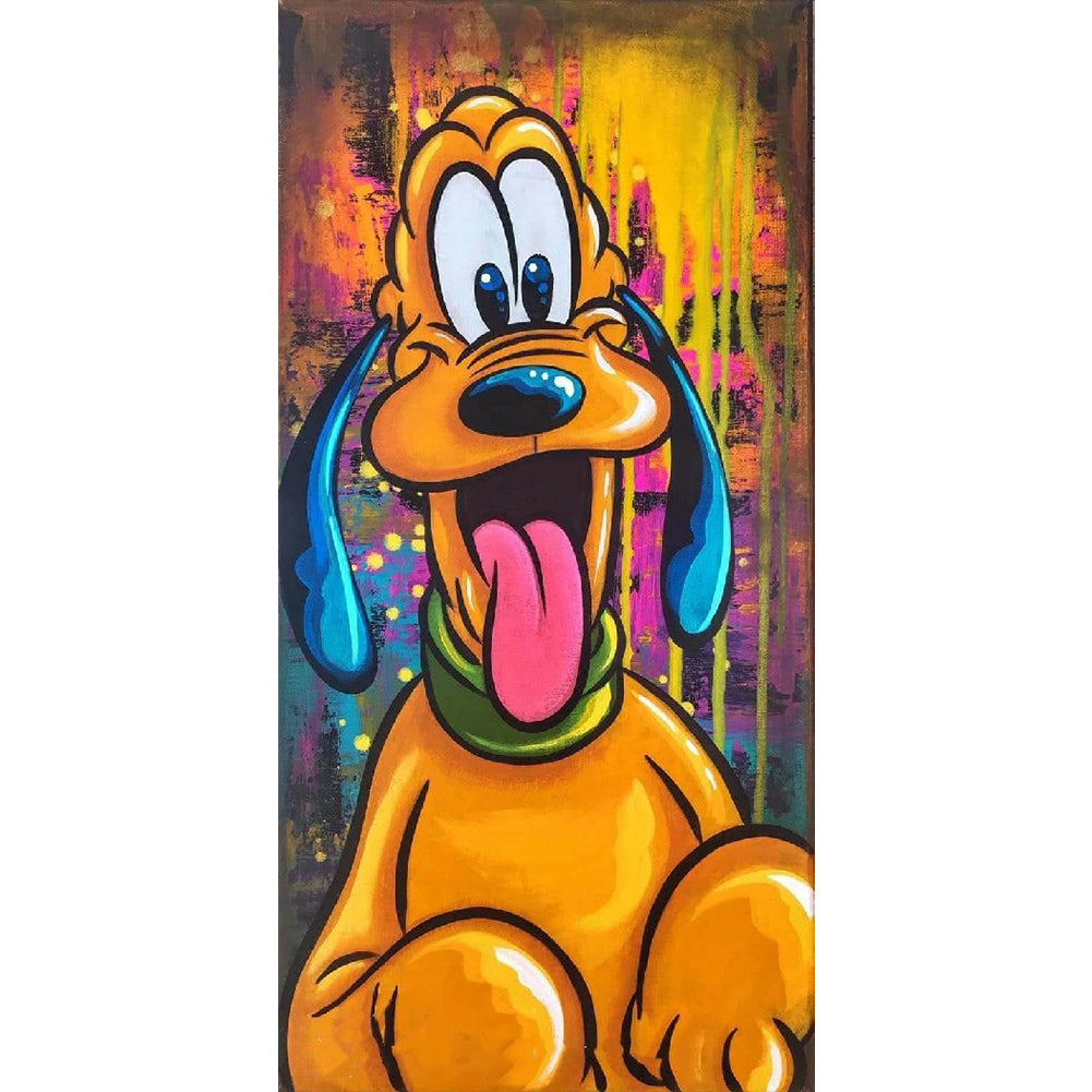 Painted Yellow Dog - Full Round Drill Diamond Painting 40*80CM