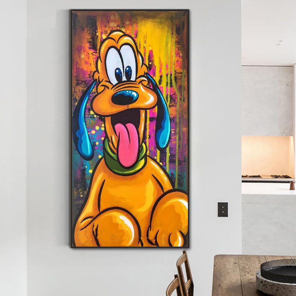 Painted Yellow Dog - Full Round Drill Diamond Painting 40*80CM
