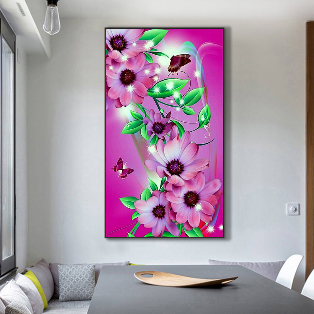 The Flowers - Full Round Drill Diamond Painting 45*80CM
