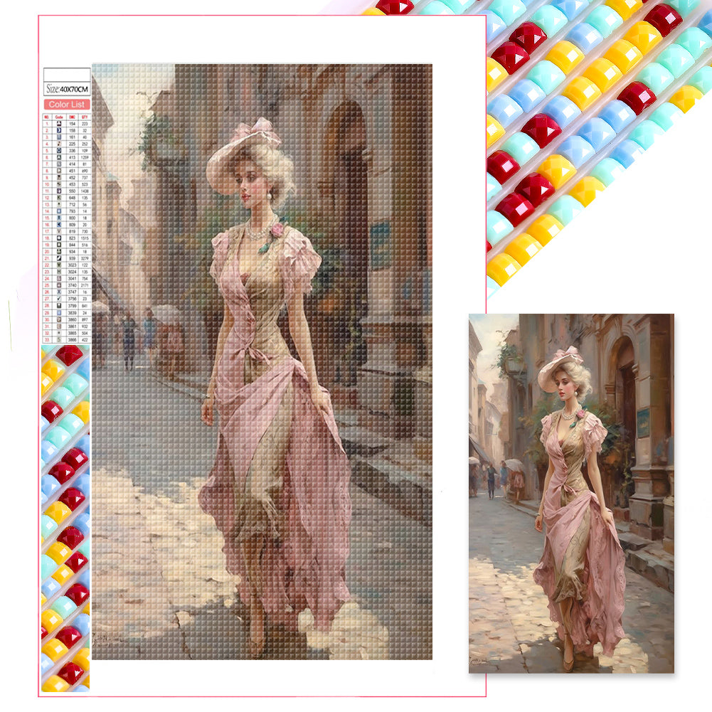 Lady - Full Square Drill Diamond Painting 40*70CM