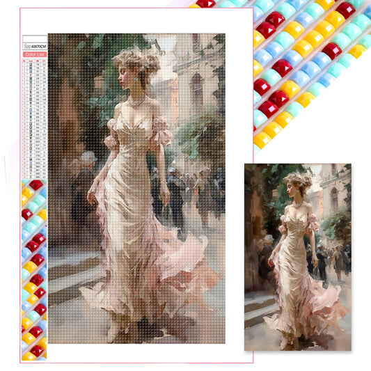 Lady - Full Square Drill Diamond Painting 40*70CM