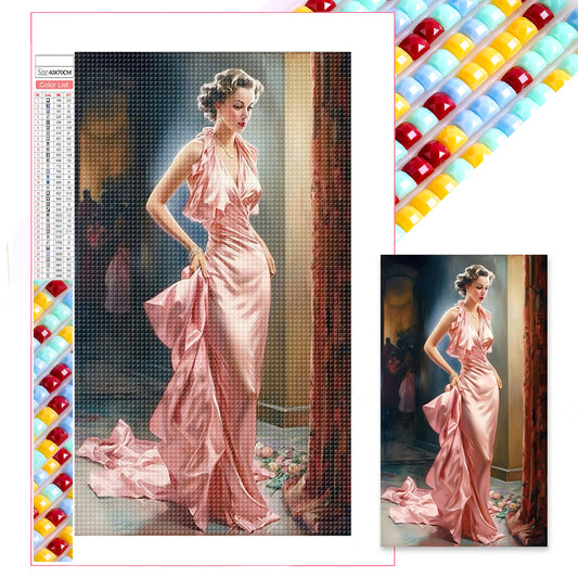 Lady - Full Square Drill Diamond Painting 40*70CM