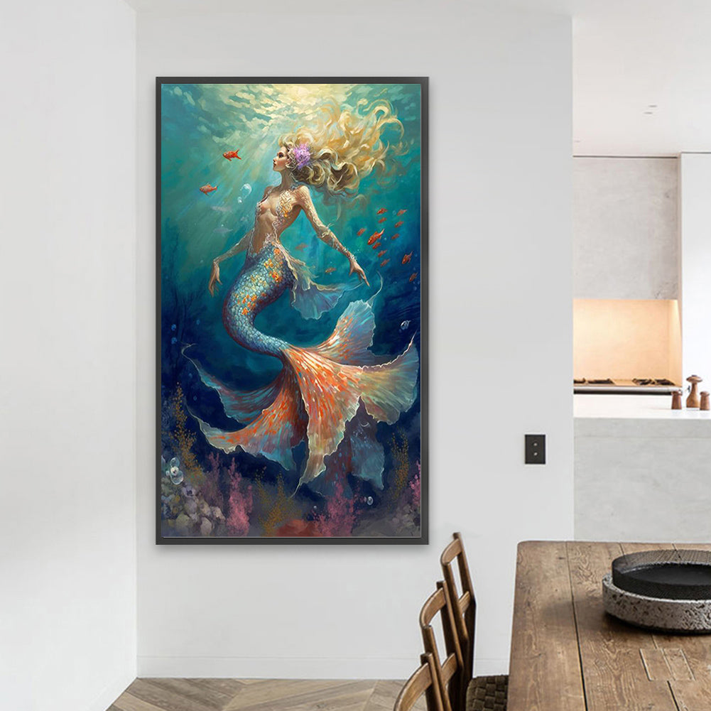 Mermaid - Full Square Drill Diamond Painting 40*70CM