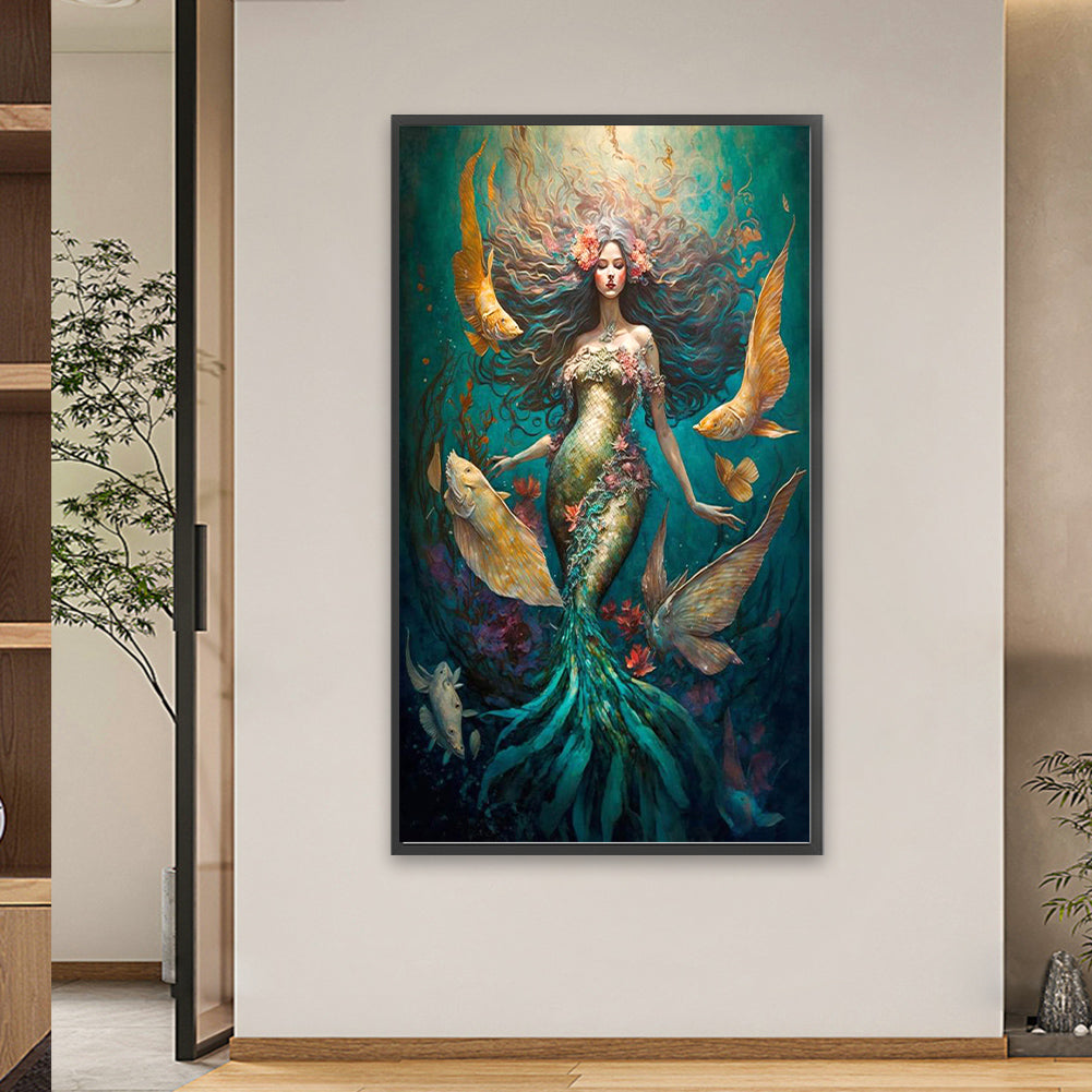 Mermaid - Full Square Drill Diamond Painting 40*70CM