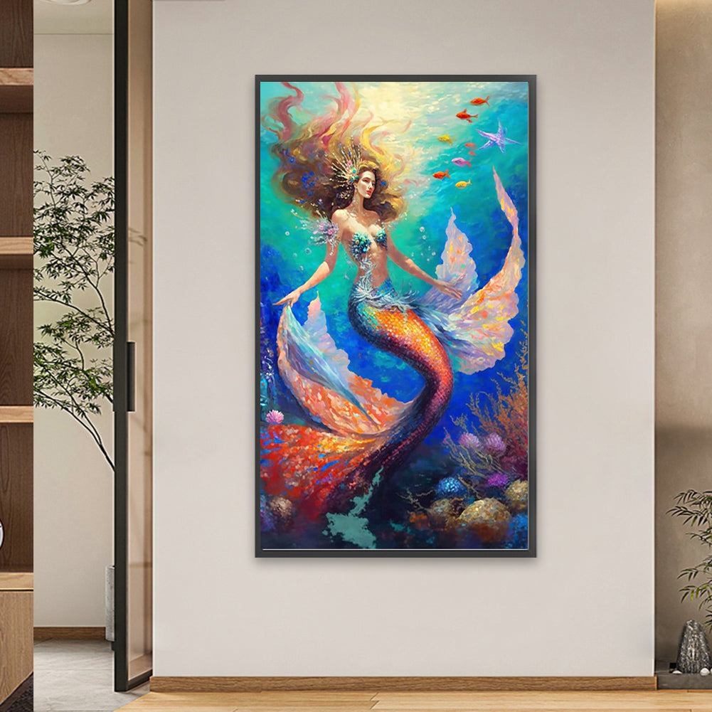 Mermaid - Full Square Drill Diamond Painting 40*70CM