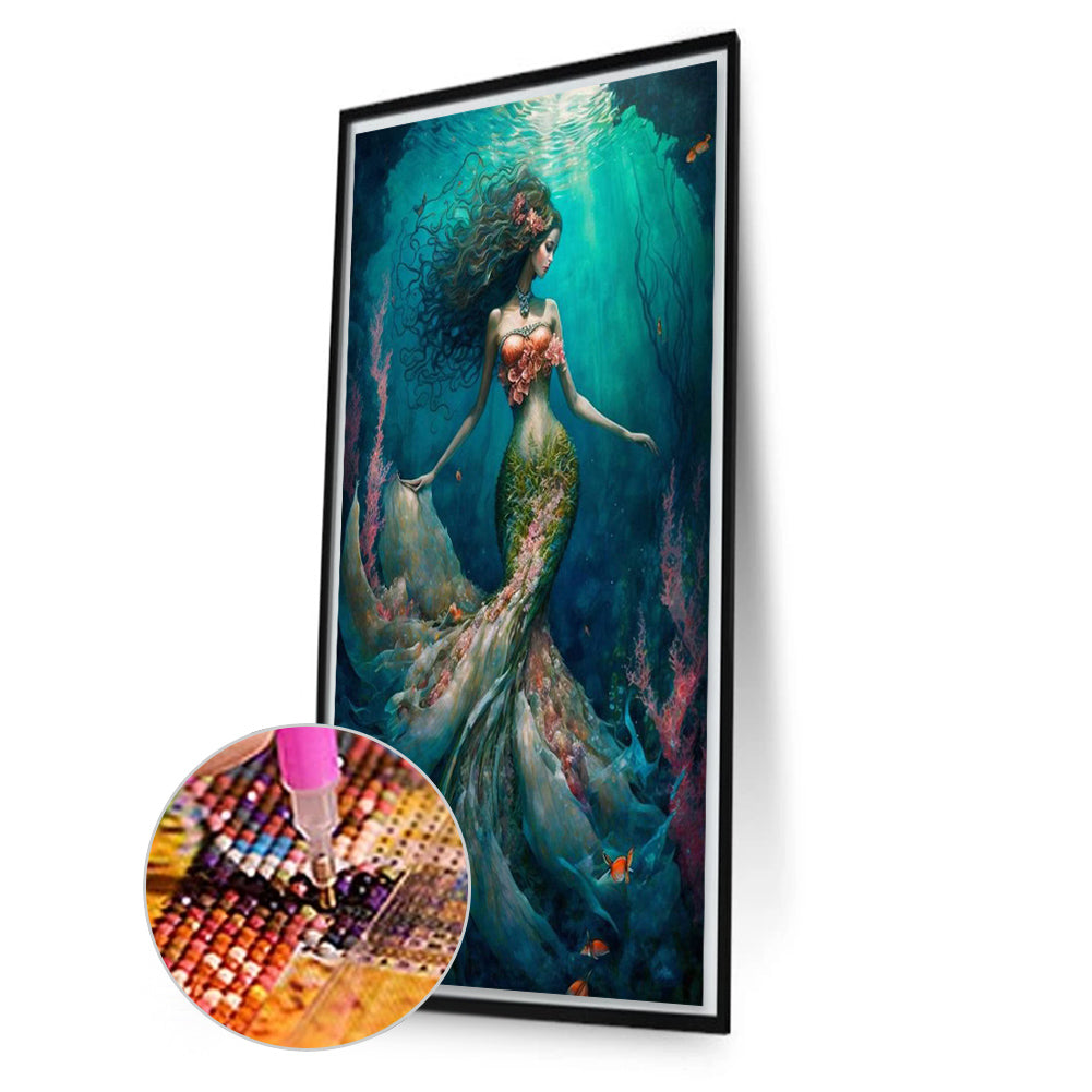 Mermaid - Full Square Drill Diamond Painting 40*70CM