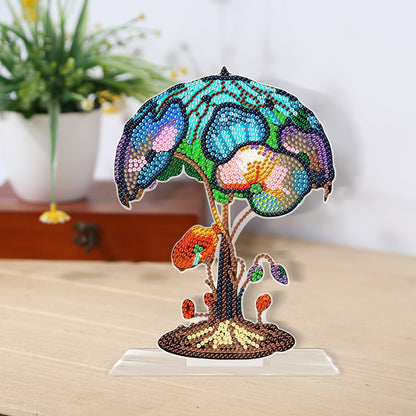 DIY Crystal Diamond Ornament Acrylic Mushroom Diamond Mosaic Ornaments Kids Gift