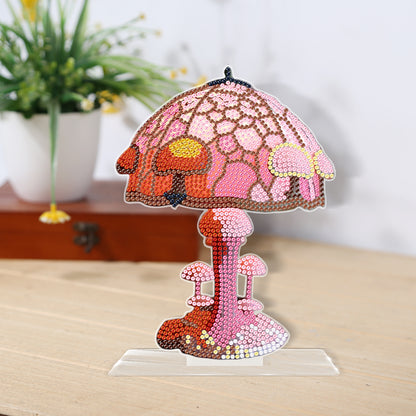 DIY Crystal Diamond Ornament Acrylic Mushroom Diamond Mosaic Ornaments Kids Gift