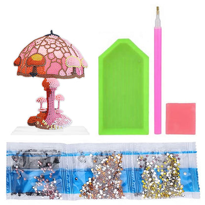 DIY Crystal Diamond Ornament Acrylic Mushroom Diamond Mosaic Ornaments Kids Gift