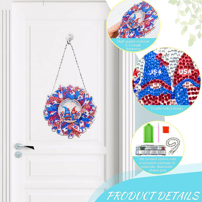 Resin Crystal Diamond Drawing Wreath Home Ornaments DIY Art Craft for Kids Adult