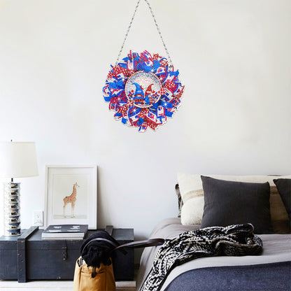 Resin Crystal Diamond Drawing Wreath Home Ornaments DIY Art Craft for Kids Adult