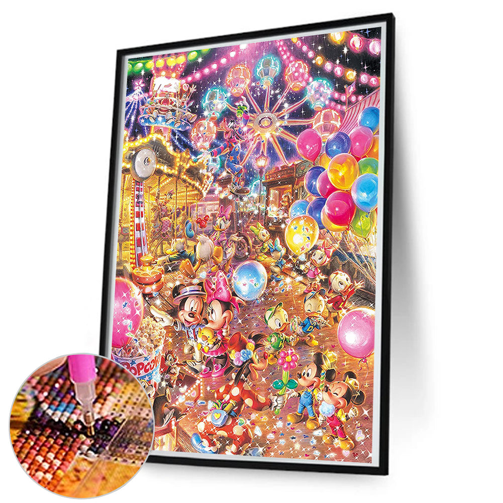 Disney Mickey Mouse - Full Round Drill Diamond Painting 50*80CM