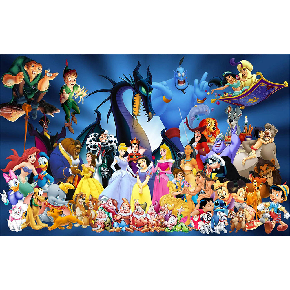 Disney Cartoon - Full Round Drill Diamond Painting 80*50CM