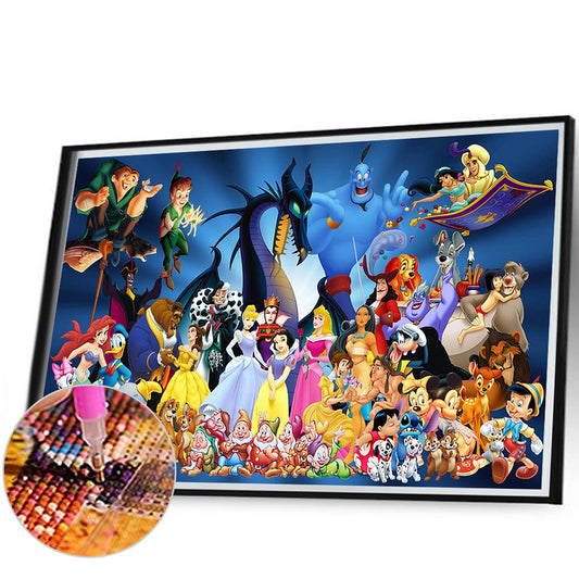 Disney Cartoon - Full Round Drill Diamond Painting 80*50CM