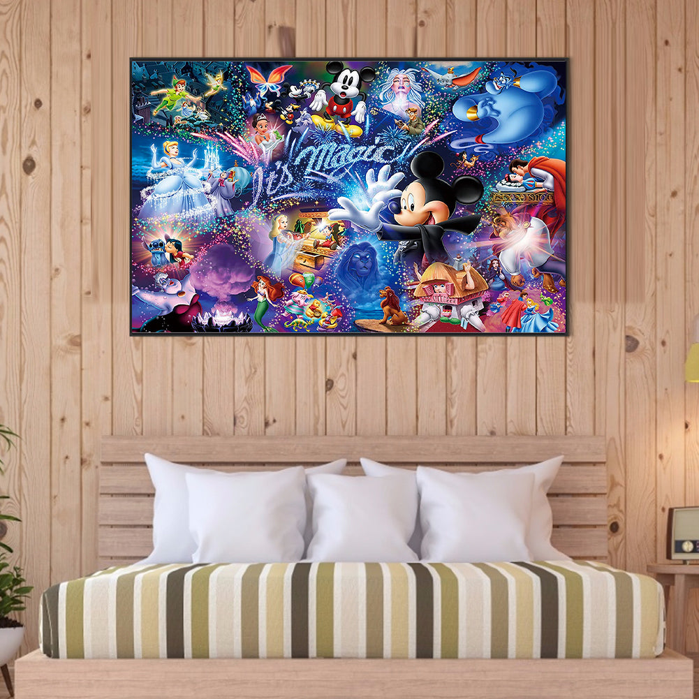 Disney Cartoon - Full Round Drill Diamond Painting 80*50CM