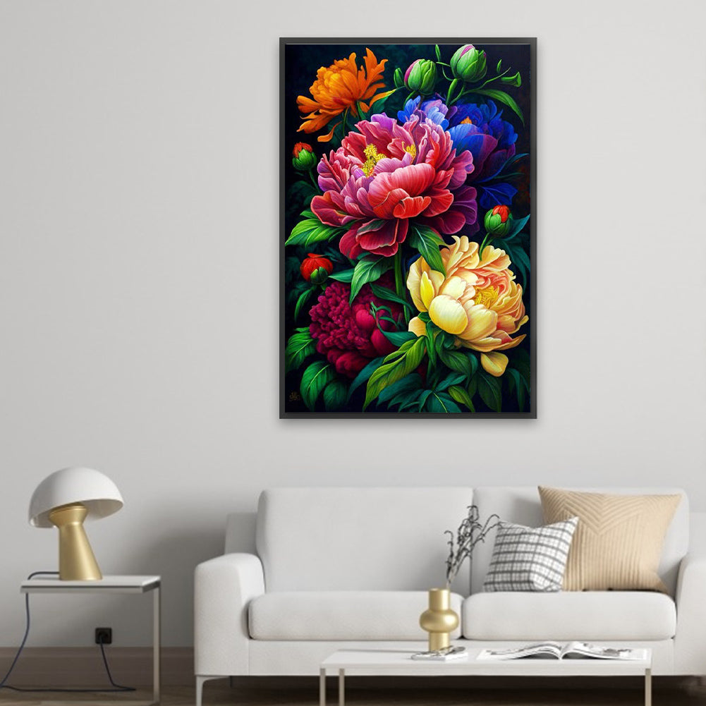 Hibiscus Bloom - Full Square Drill Diamond Painting 40*60CM