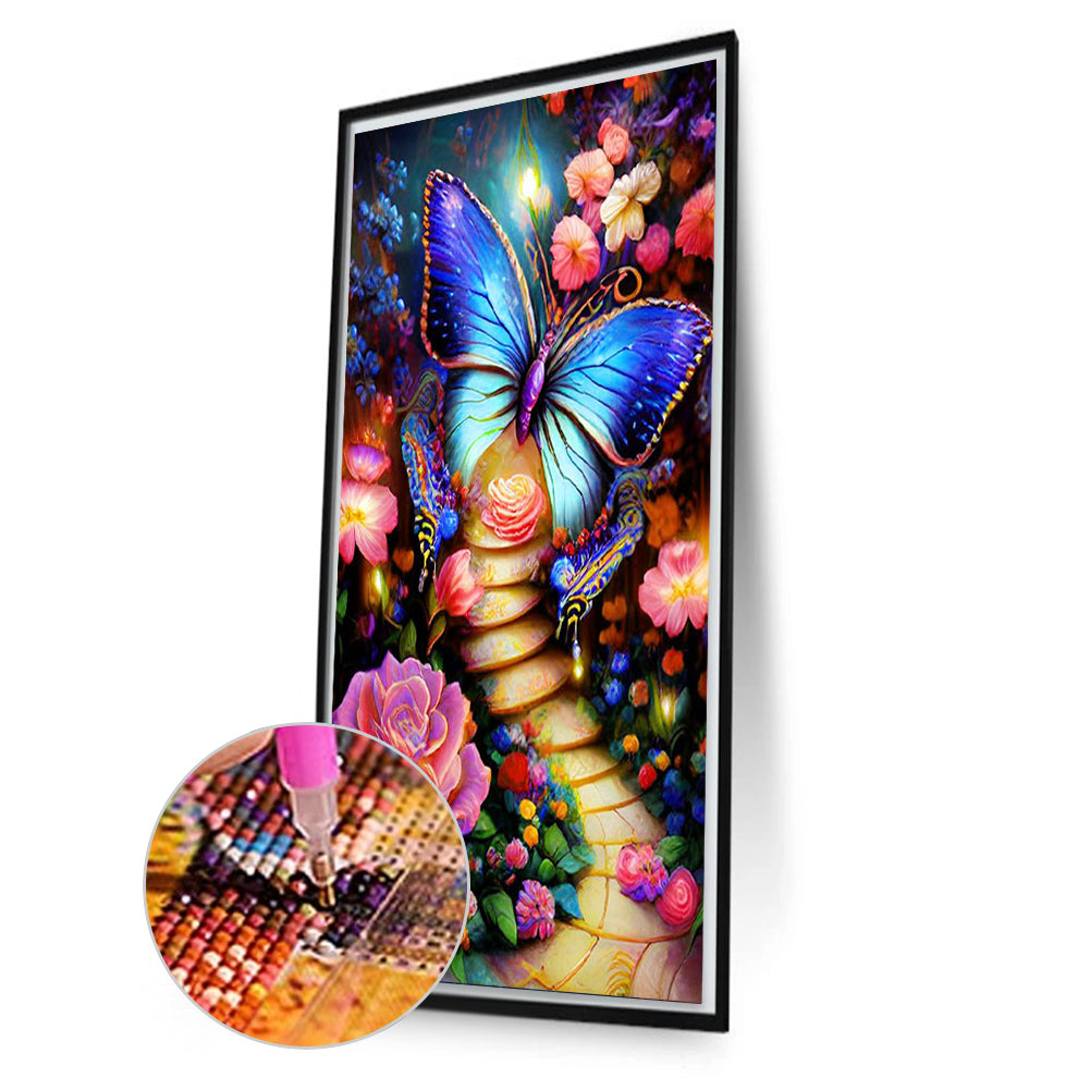 Butterfly Garden Path - Full Square Drill Diamond Painting 40*60CM