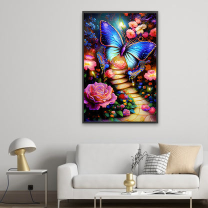 Butterfly Garden Path - Full Square Drill Diamond Painting 40*60CM