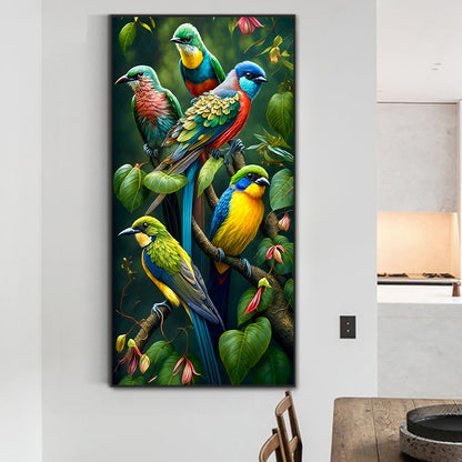 Blue Bird - Full Round Drill Diamond Painting 40*80CM