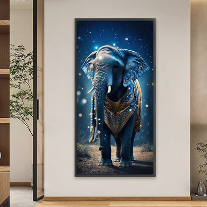 Night Sky Elephant - Full Square Drill Diamond Painting 40*80CM