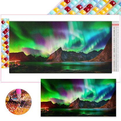 Night Aurora - Full Square Drill Diamond Painting 80*40CM