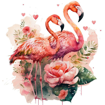 Flamingo - Full Round Drill Diamond Painting 30*30CM