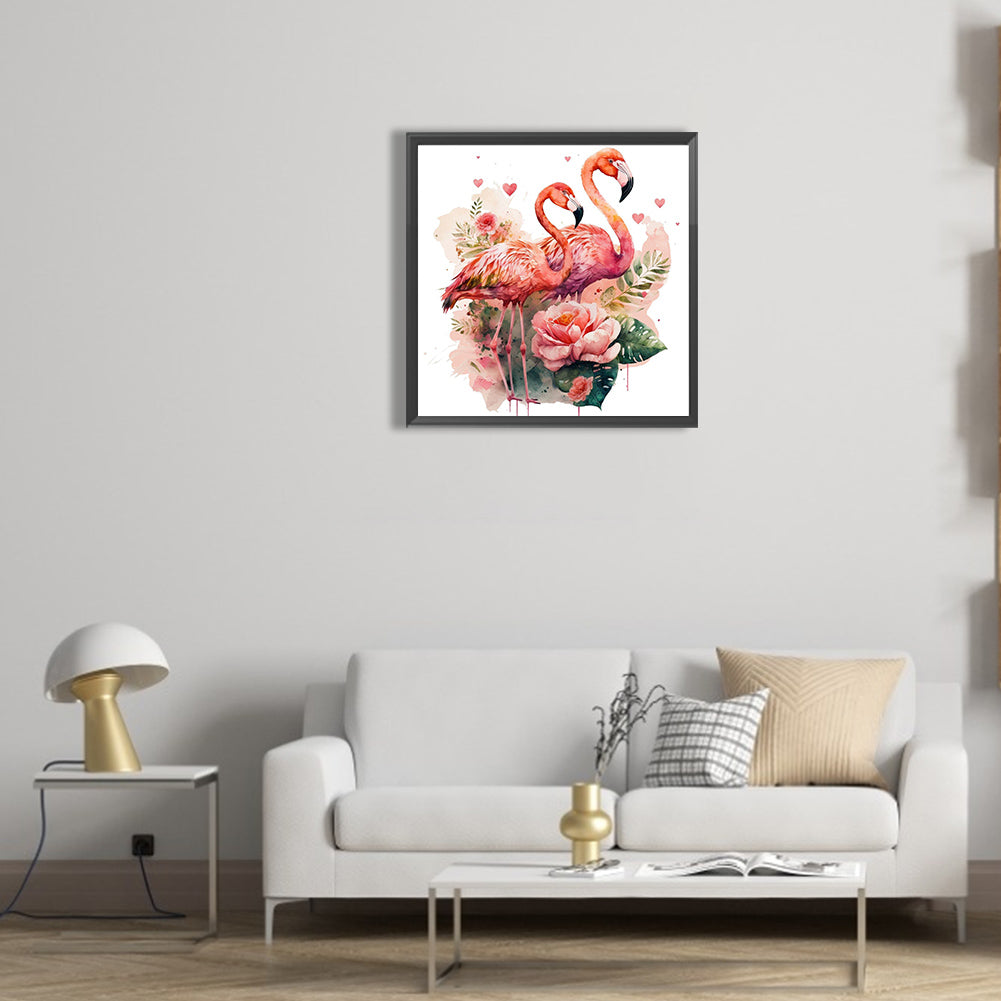 Flamingo - Full Round Drill Diamond Painting 30*30CM
