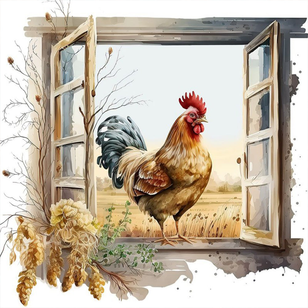 Chicken Coop - Full Round Drill Diamond Painting 30*30CM