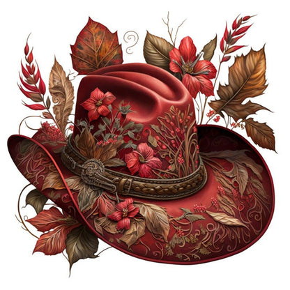 Cowboy Hat - Full Round Drill Diamond Painting 30*30CM