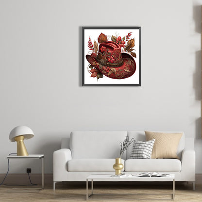 Cowboy Hat - Full Round Drill Diamond Painting 30*30CM