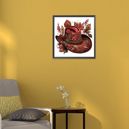 Cowboy Hat - Full Round Drill Diamond Painting 30*30CM