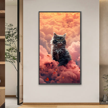 Cat In The Cloud - Full Square Drill Diamond Painting 40*70CM