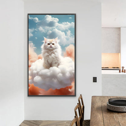 Cat In The Cloud - Full Square Drill Diamond Painting 40*70CM