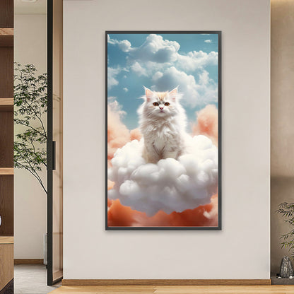 Cat In The Cloud - Full Square Drill Diamond Painting 40*70CM