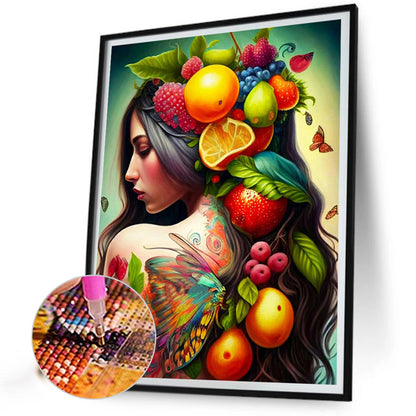 Tattoo Girl - Full Round Drill Diamond Painting 50*60CM