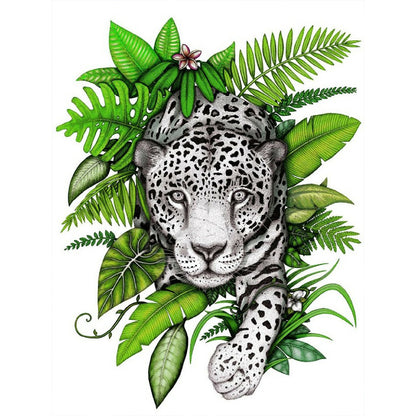 Jungle Leopard - Full Round Drill Diamond Painting 30*40CM