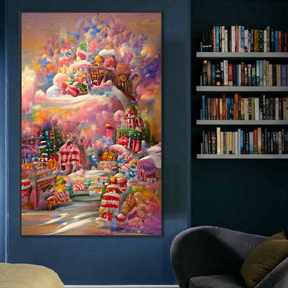 Dream Candy City - Full Round Drill Diamond Painting 50*80CM